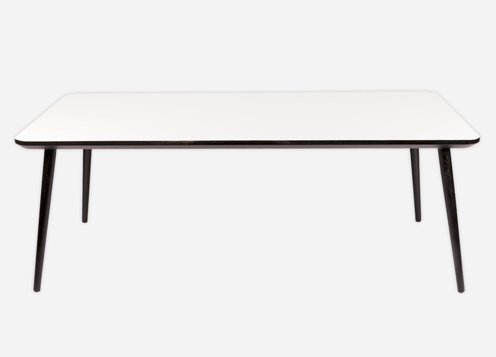 Firkantet sofabord laminat i hvid, sort eller antracit
